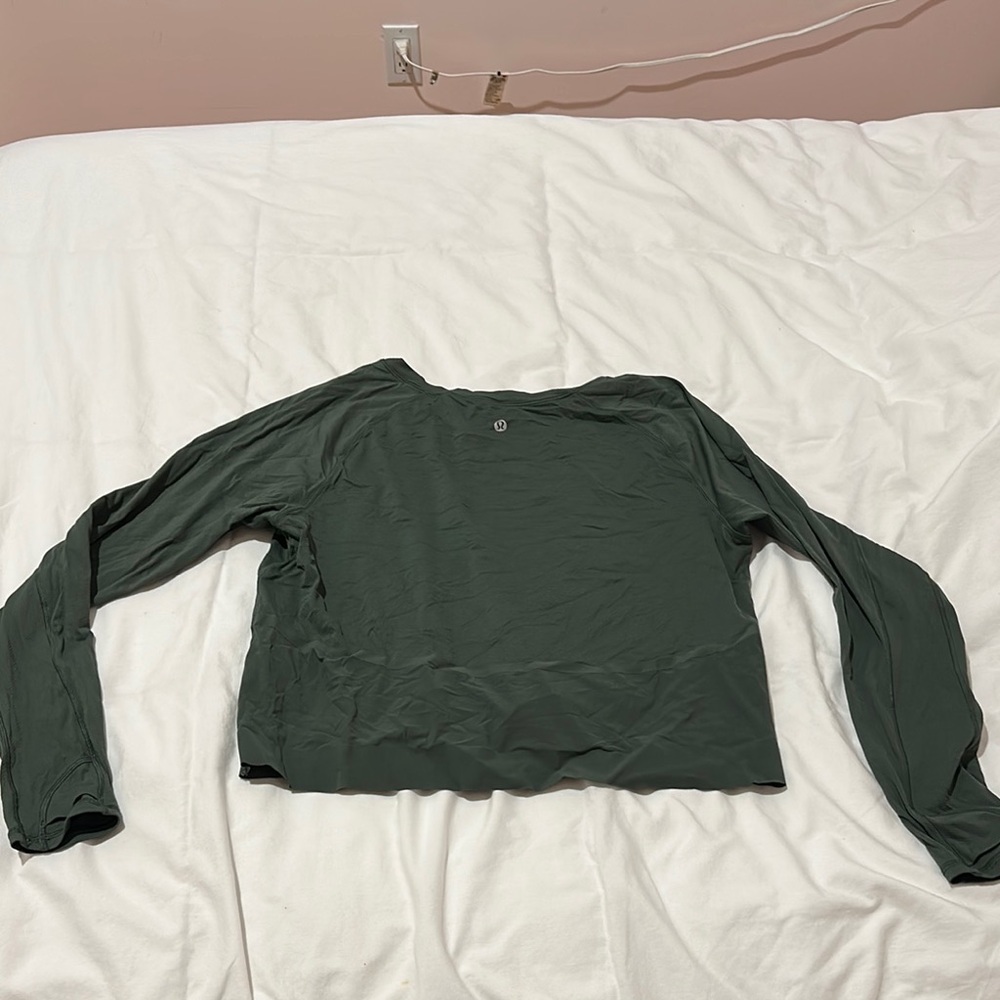 Women's Green Long Sleeve Top